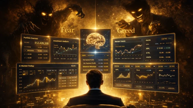 best wealth management software for high net worth individuals showing AI-driven investing decisions vs emotional bias