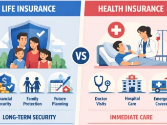 life insurance vs health insurance psychology comparison showing decision factors between long-term security and immediate protection